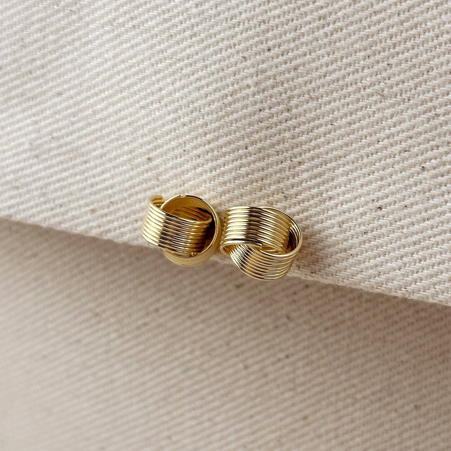 Wire Knot Studs | 18k Gold Fill