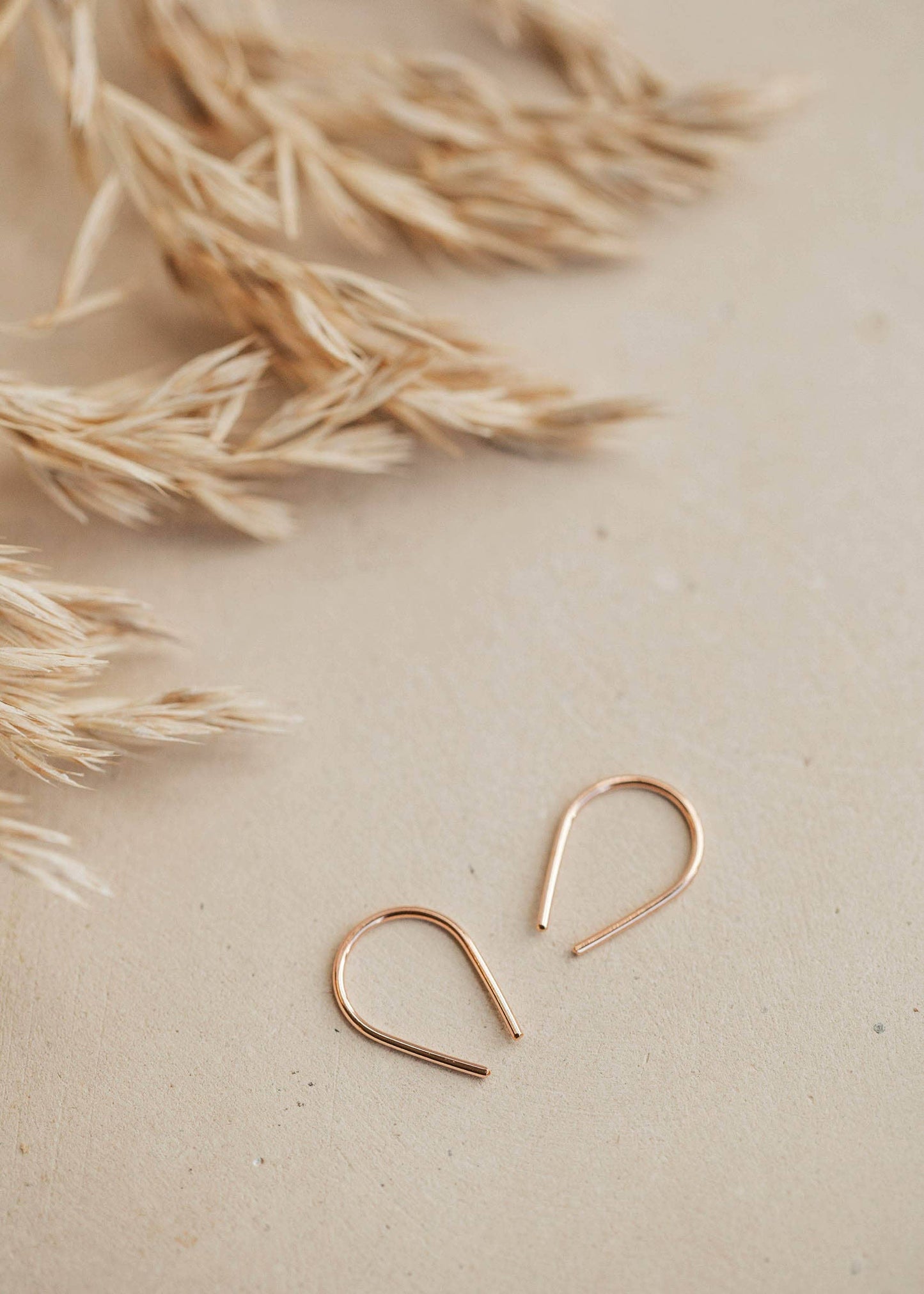 Tiny Horseshoe Earrings | Sterling Silver
