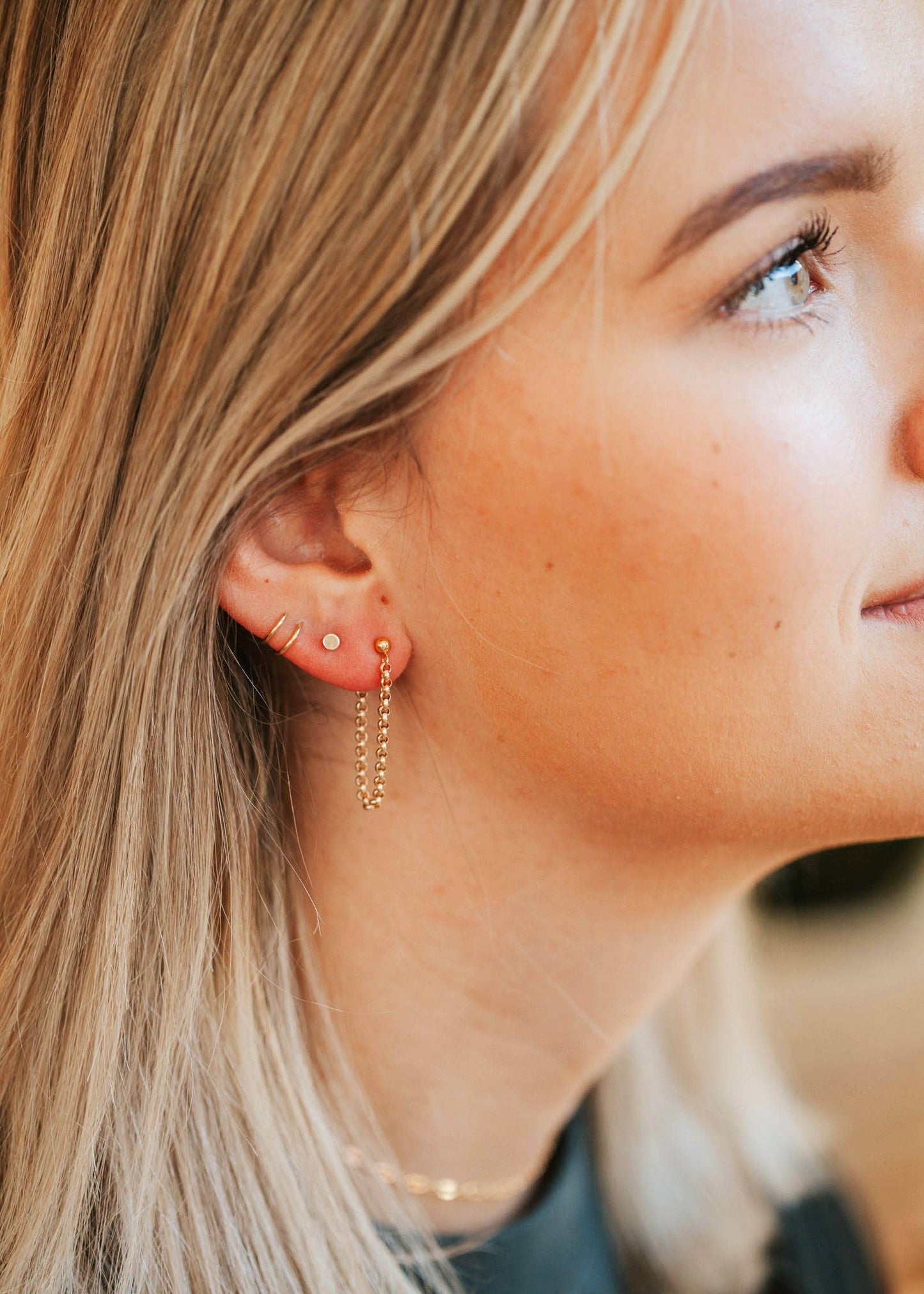 Tiny Dot Studs | 14kt Gold Fill
