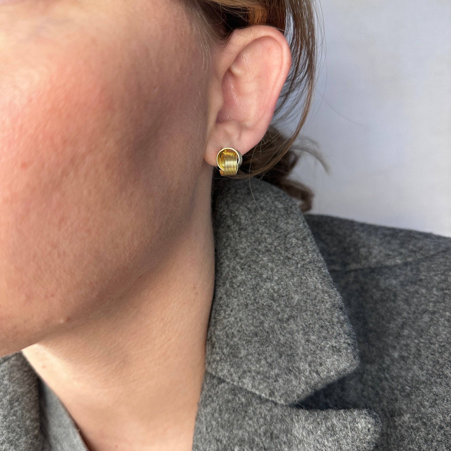 Wire Knot Studs | 18k Gold Fill