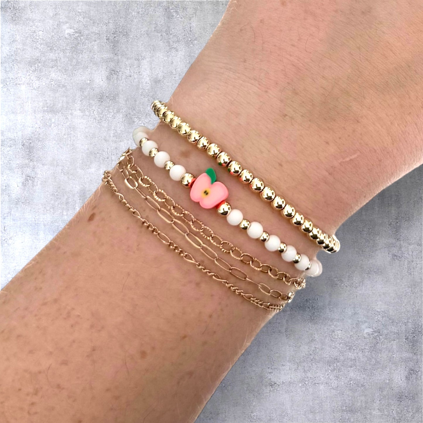 Apple Stacking Bracelet