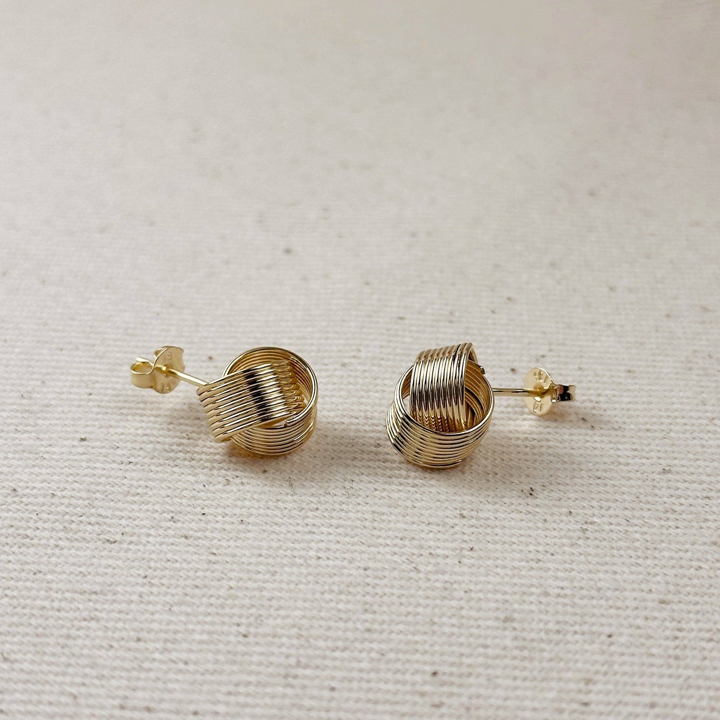 Wire Knot Studs | 18k Gold Fill
