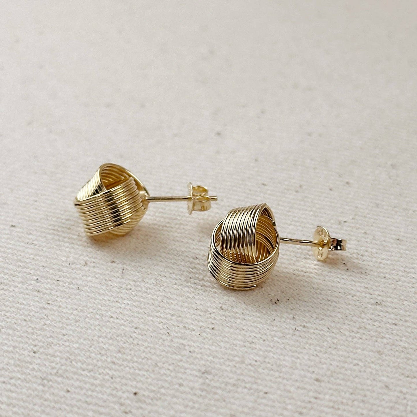 Wire Knot Studs | 18k Gold Fill