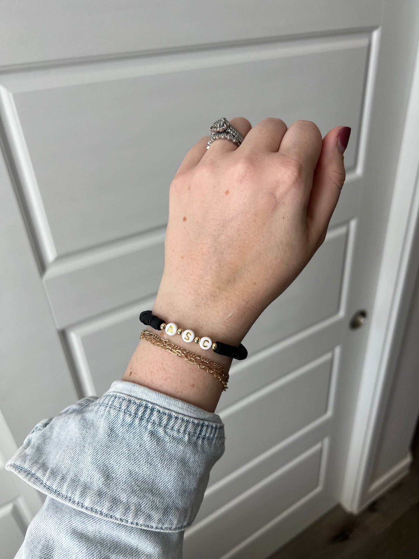 Heishi Bracelet - Custom Initials