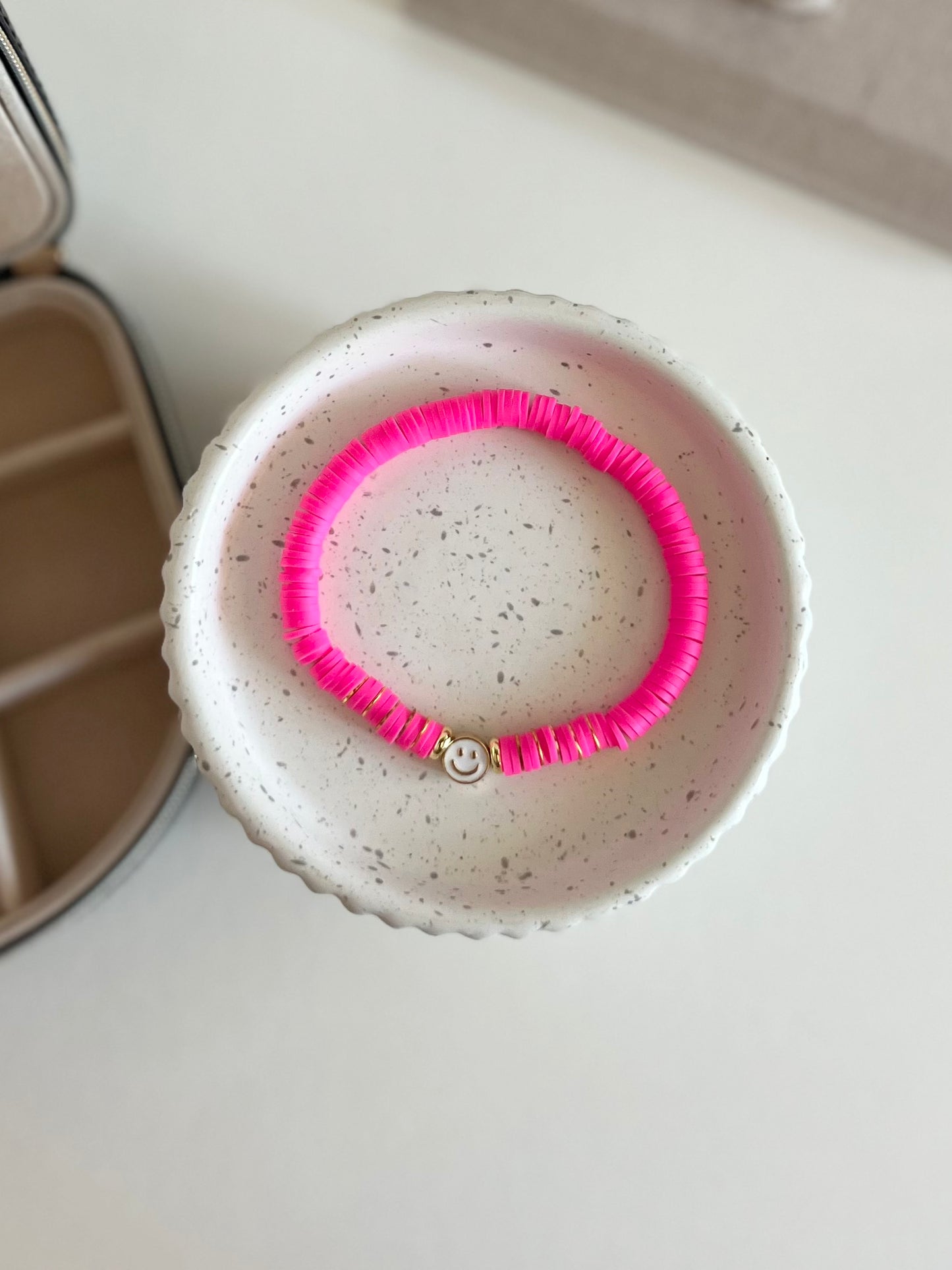Happy Face Heishi Bracelet