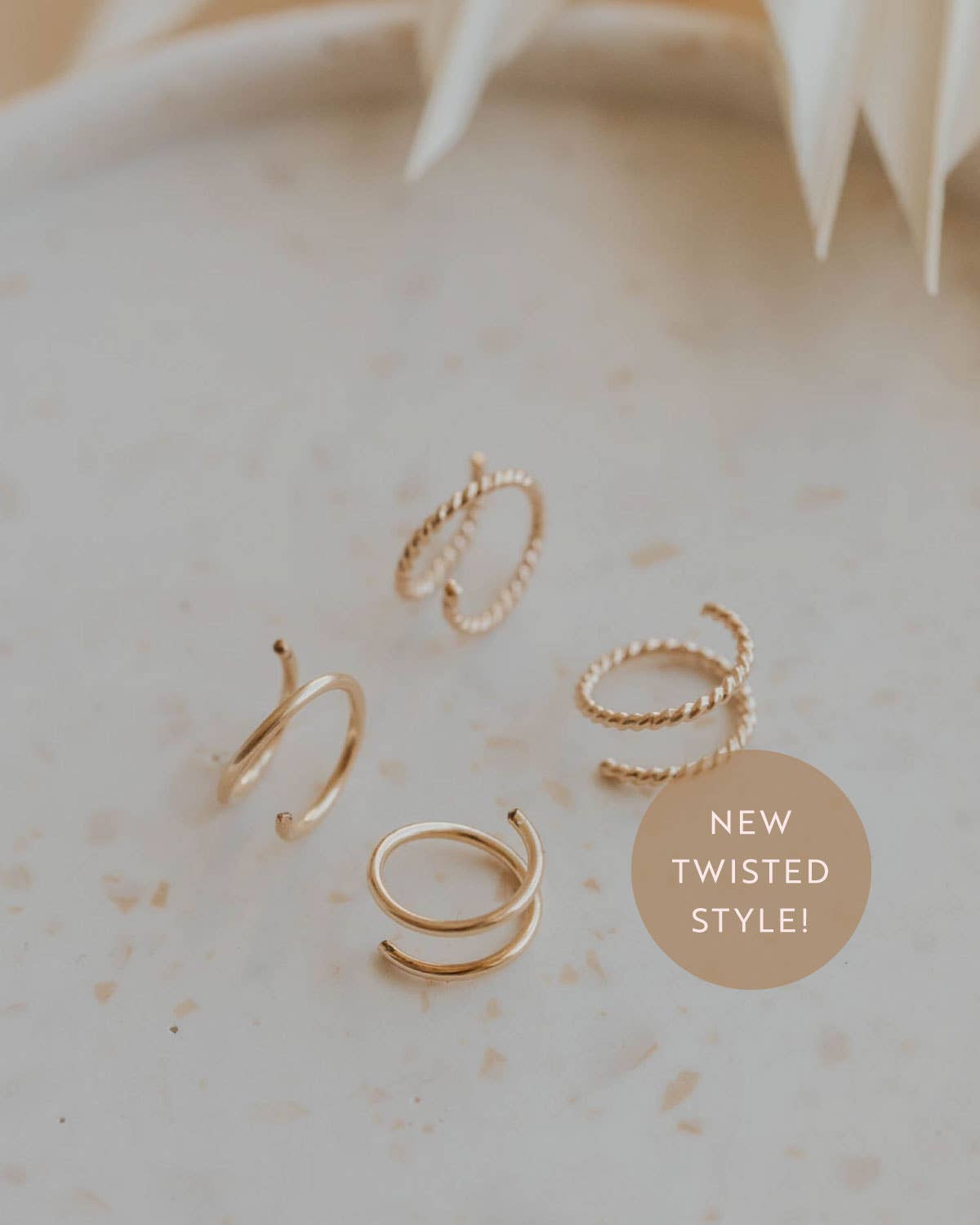 Tiny Twist Earrings | Smaller - 6MM / Twisted / 14kt Gold Fill