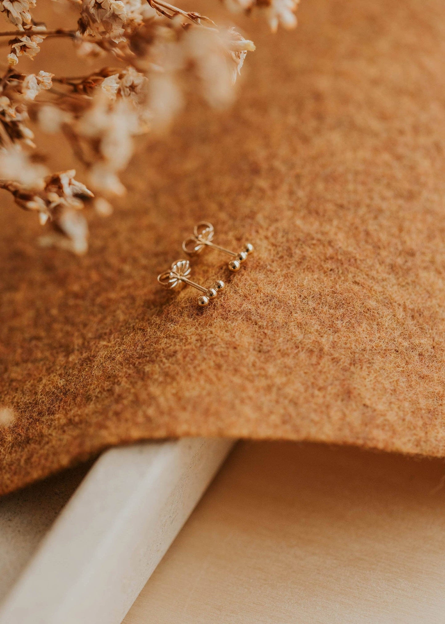 Triple Dot Studs | 14kt Gold Fill