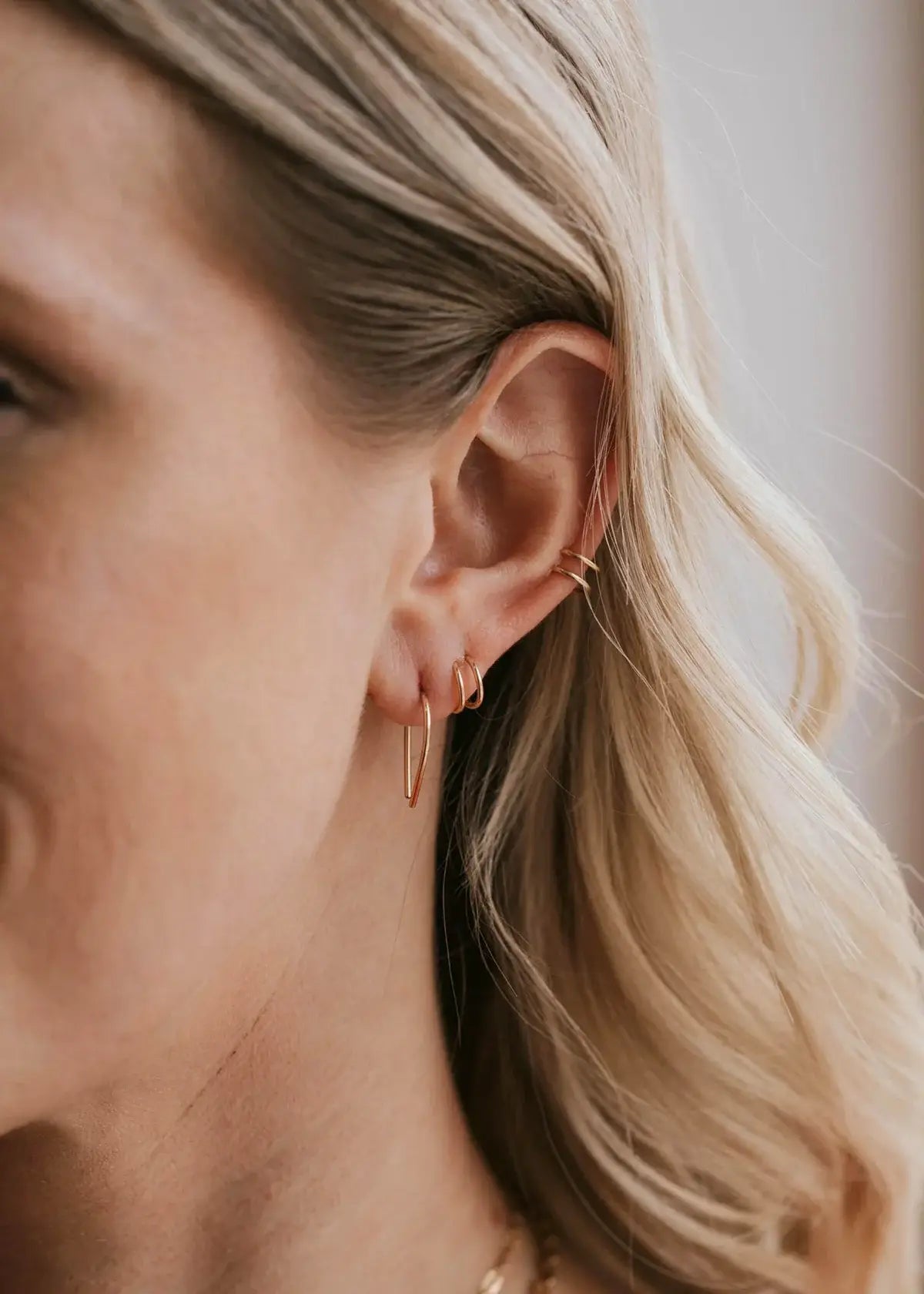 Tiny Horseshoe Earrings | Sterling Silver