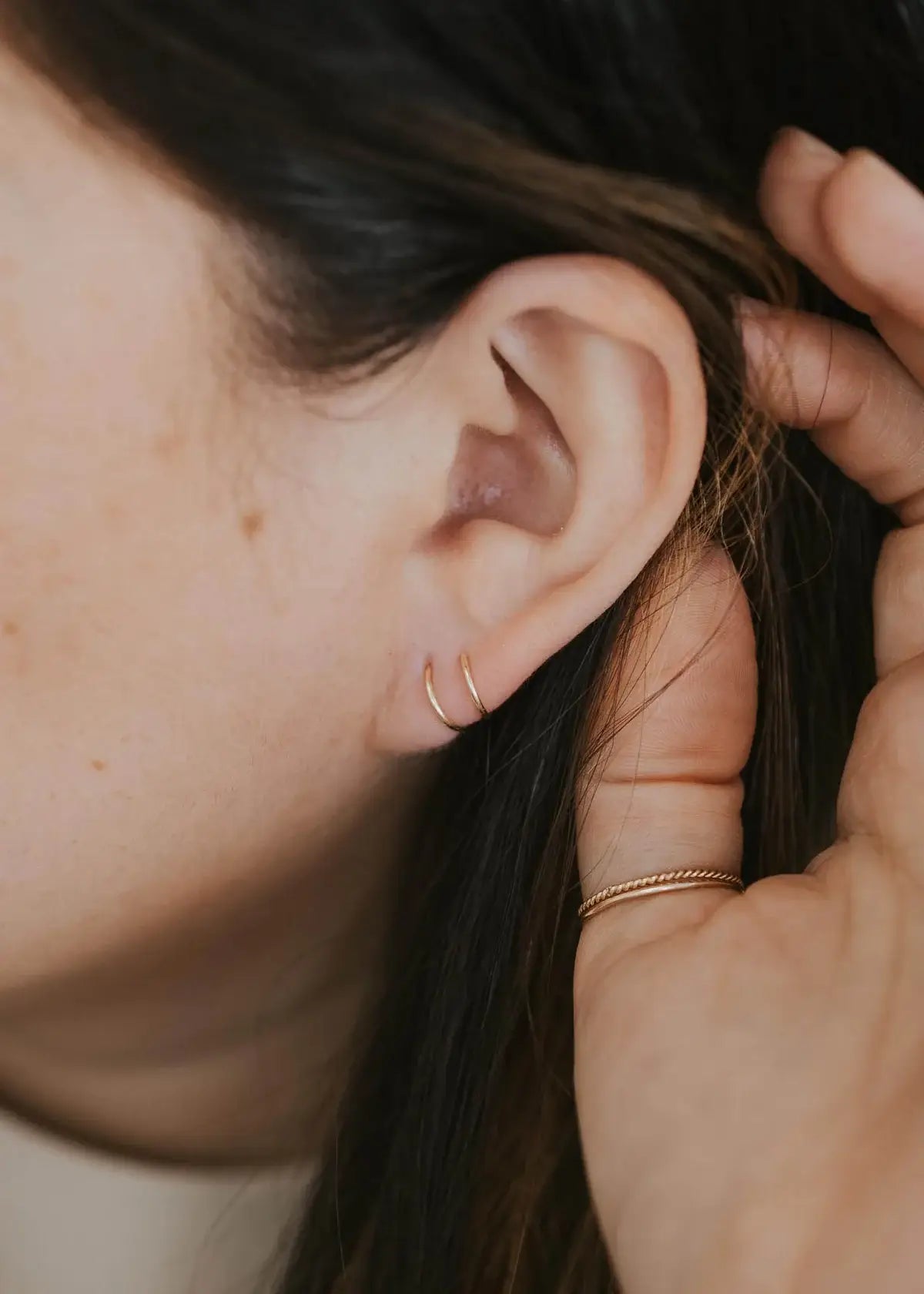 Tiny Twist Earrings | Smaller - 6MM / Twisted / 14kt Gold Fill