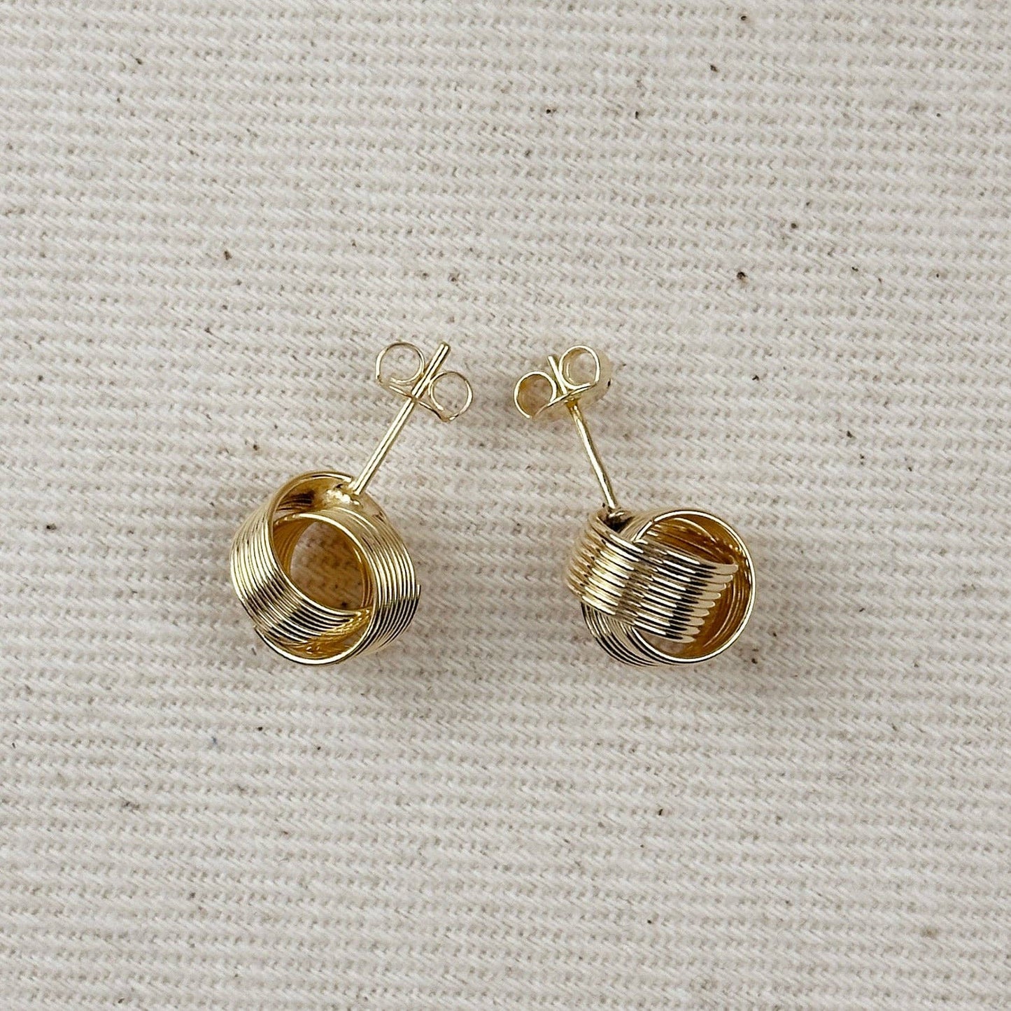 Wire Knot Studs | 18k Gold Fill