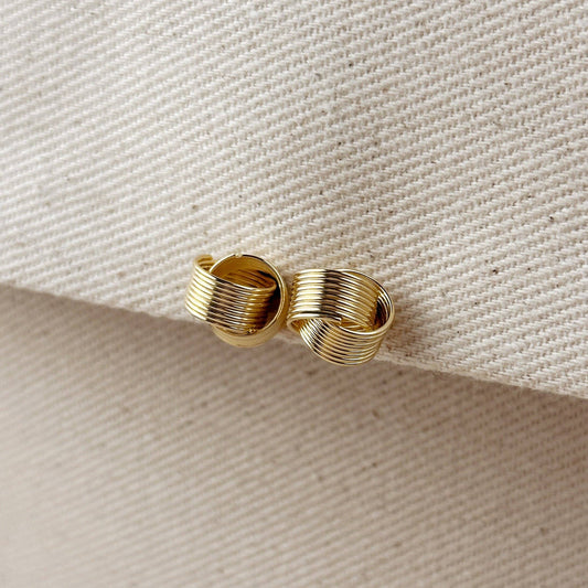 Wire Knot Studs | 18k Gold Fill