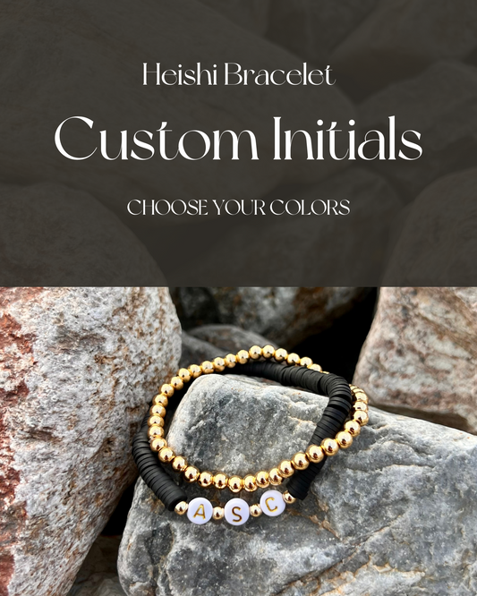 Heishi Bracelet - Custom Initials