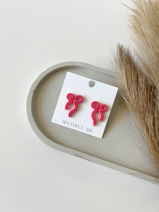 Bowie Studs, Pink