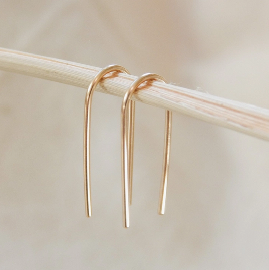 Open Arch Earrings, 14k Gold Filled